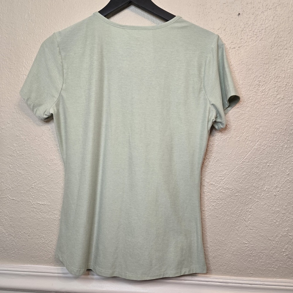 RBX‎ Women's XL V Neck T shirts Poly/Spandex Light Green Short Sleeve - Picture 5 of 11